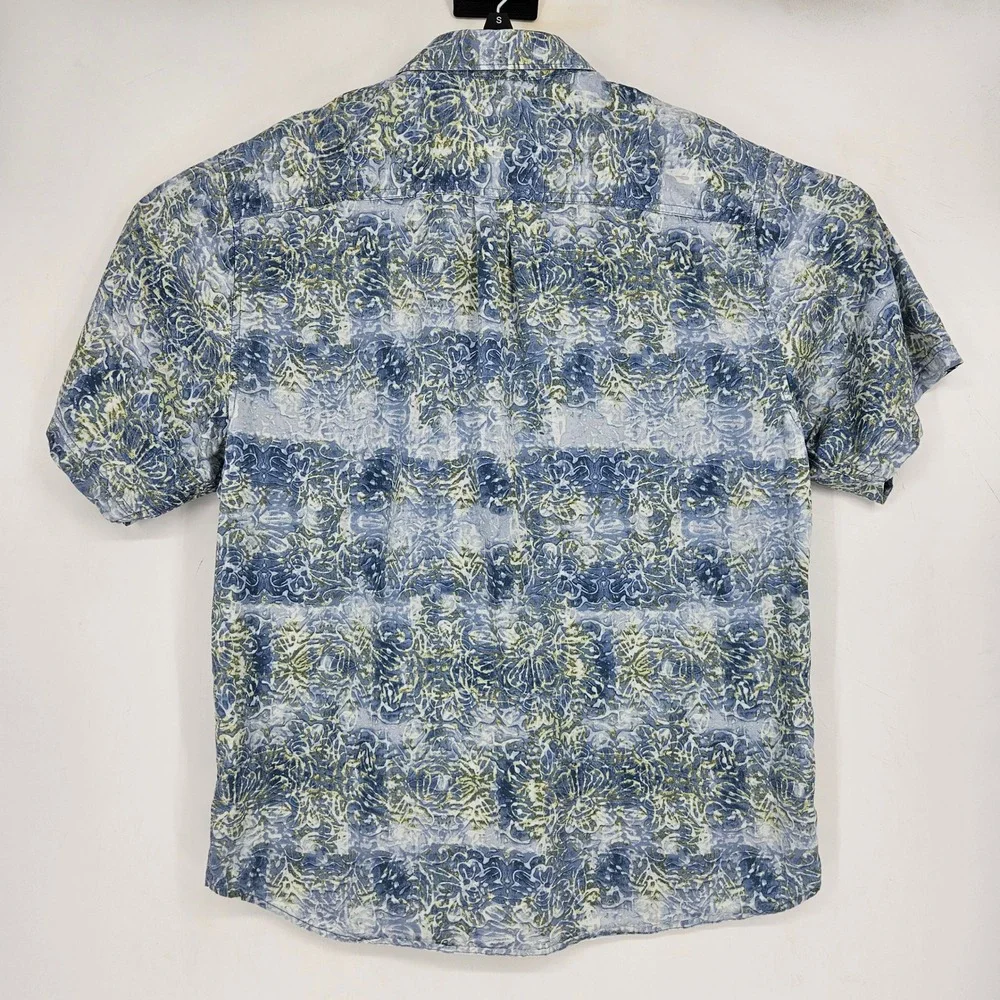 Tommy Bahama Shirt Mens XL‎ Tortola Hawaiian Button Up Geometric Short Sleeve